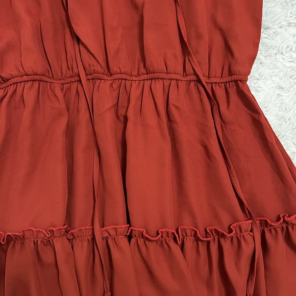 Andree by Unit Rust Peasant Mini Dress - Picture 6 of 8